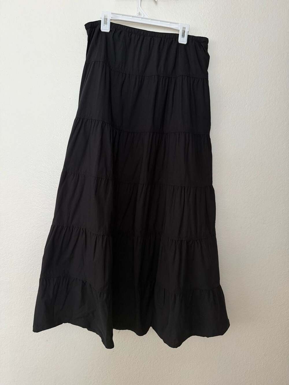 Joie Black Tiered Maxi Skirt Size Small